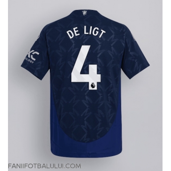Manchester United Matthijs de Ligt #4 Tricou Fotbal Replică 2024-25 Barbati Deplasare